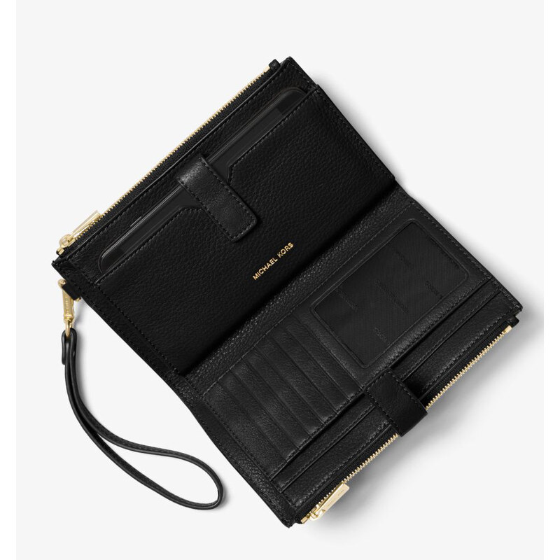 Michael Kors Peněženka Adele Leather Smartphone Wristlet Black