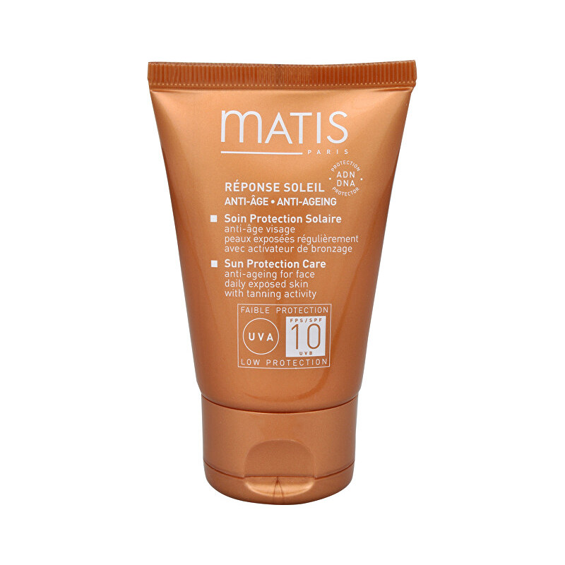 Matis Paris Protivrásková péče na opalování obličeje SPF 10 (Sun Protection Care Anti-Ageing Cream for Face) 50 ml