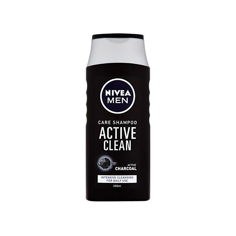 Nivea Šampon s aktivním uhlím pro muže Active Clean 250 ml