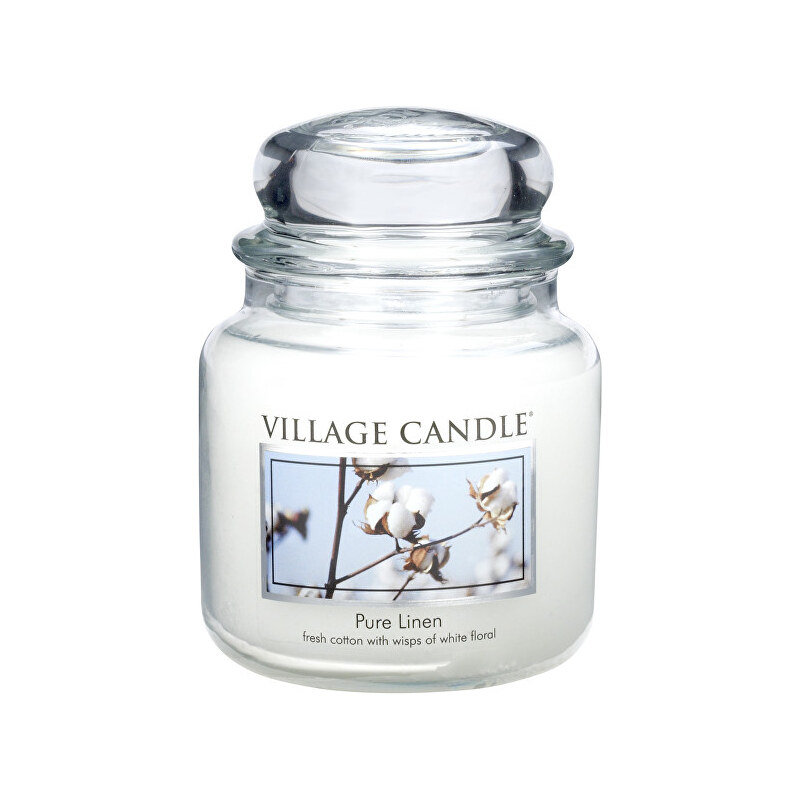 Village Candle Vonná svíčka ve skle Čisté prádlo (Pure Linen) 397 g