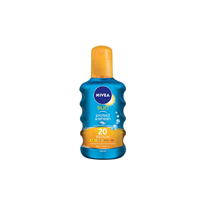 Nivea Neviditelný sprej na opalování SPF 20 Sun (Invisible Protection Transparent spray) 200 ml