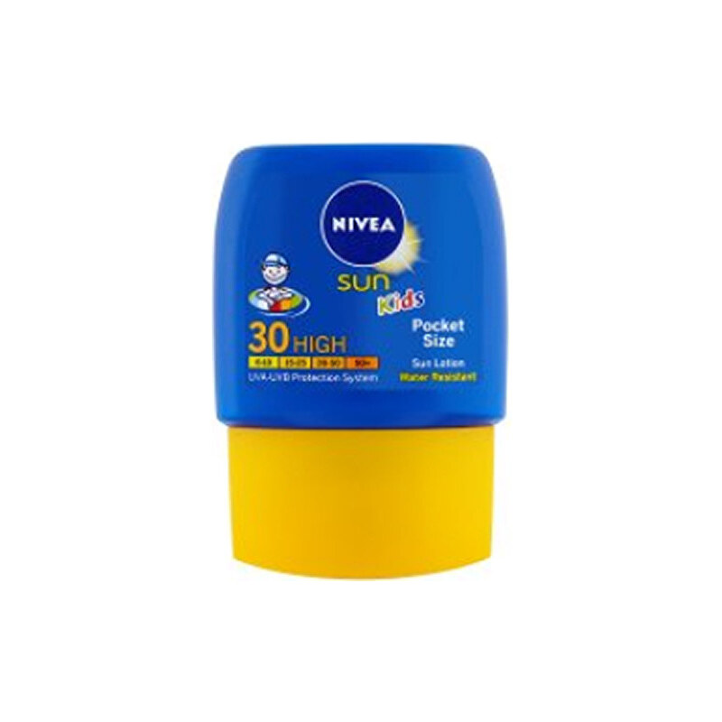 Nivea Dětské kapesní mléko na opalování SPF 30 Sun Kids (Pocket Size Face & Body Milk) 50 ml