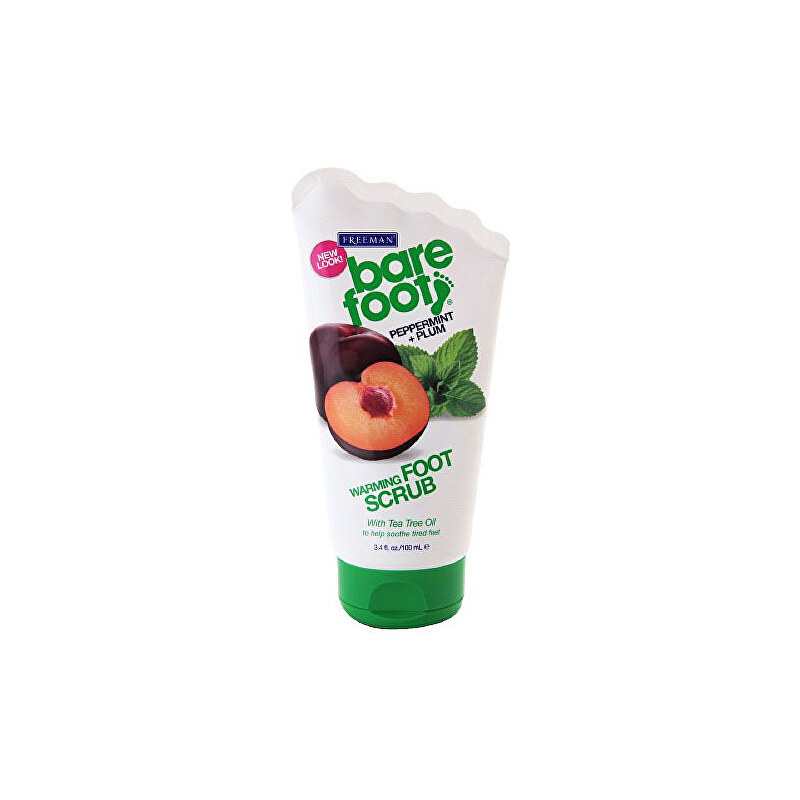 Freeman Samozahřívací peeling na nohy s mátou a švestkou (Warming Foot Scrub Peppermint + Plum) 100 ml