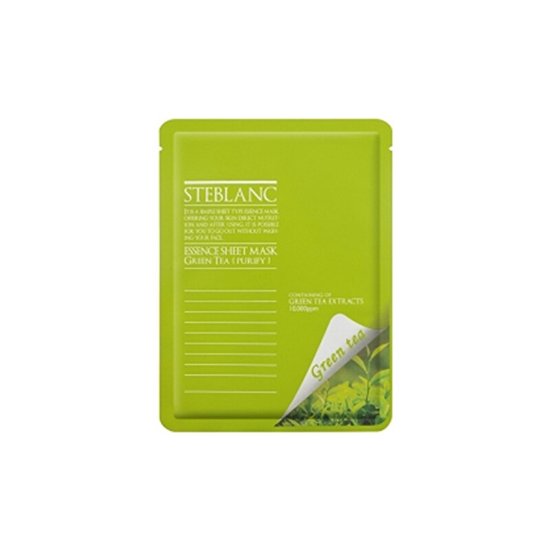 Steblanc Čisticí a zklidňující pleťová maska Zelený čaj (Essence Sheet Mask Green Tea) 20 g