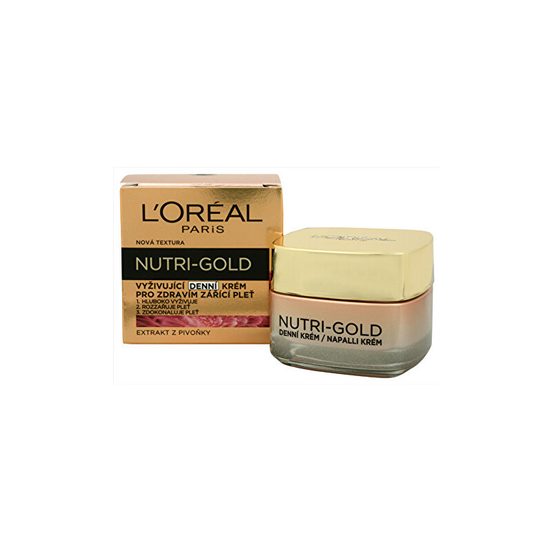 Loreal Paris Vyživující denní krém pro zdravím zářící pleť Nutri-Gold (Nourishing Daily Cream) 50 ml