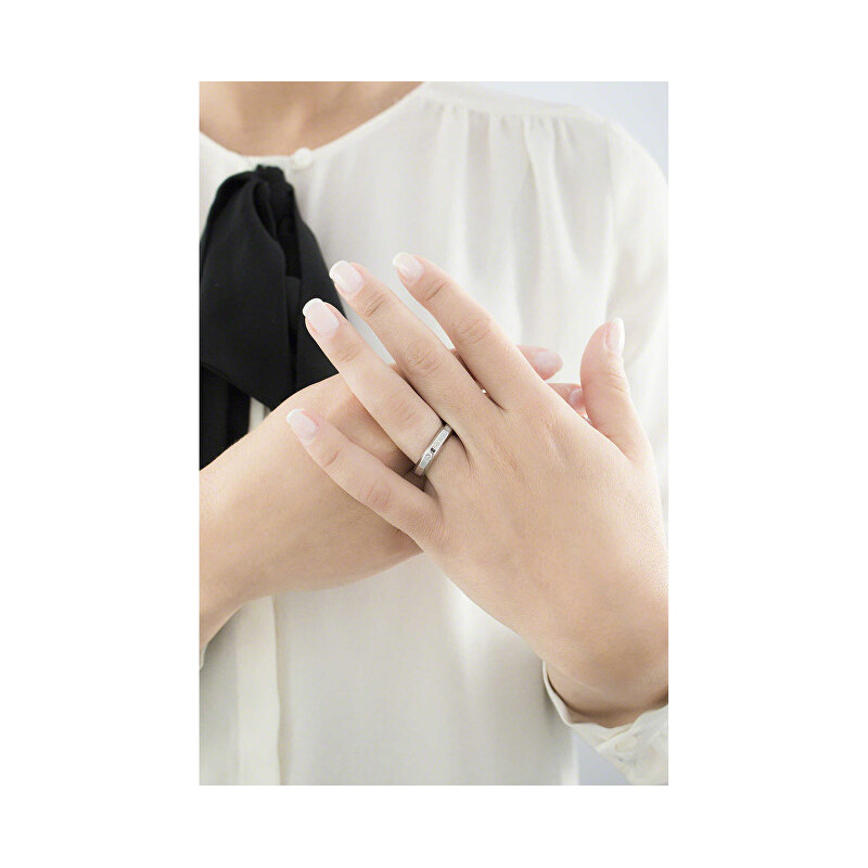 Morellato Ocelový prsten s diamantem Dandy SPL01