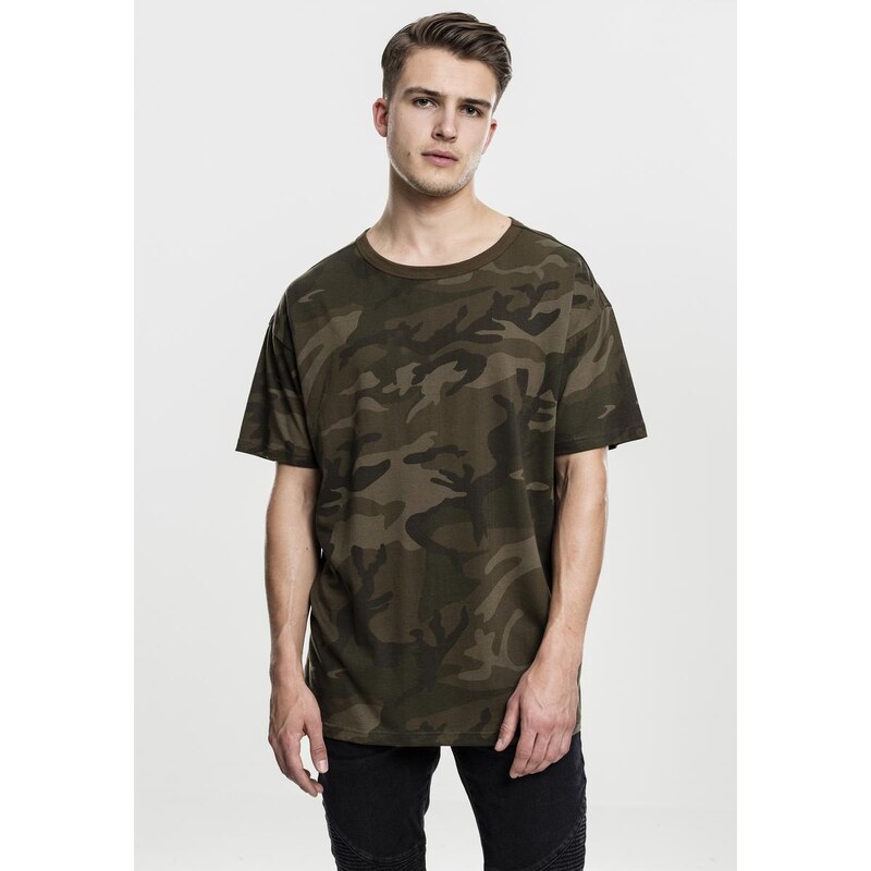 UC Men Camo Oversized Tee olivové camo