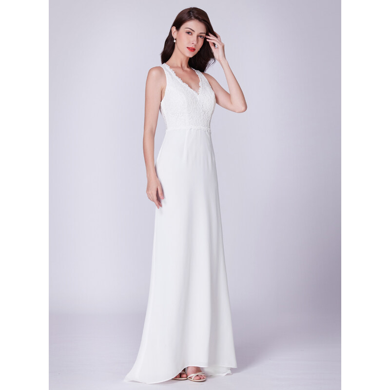 Ever Pretty úchvatné bílé šaty 7385