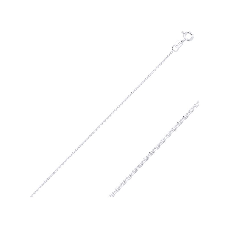 Olivie Stříbrný rhodiovaný řetízek 45cm 2600 38135442