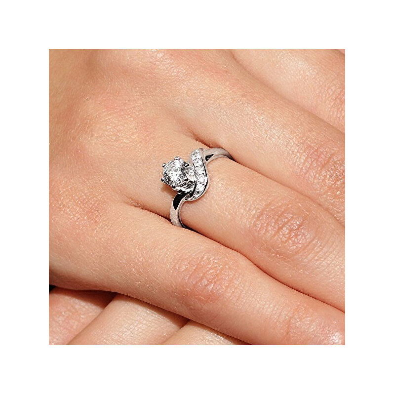 Silvego Stříbrný zásnubní prsten SHZR234