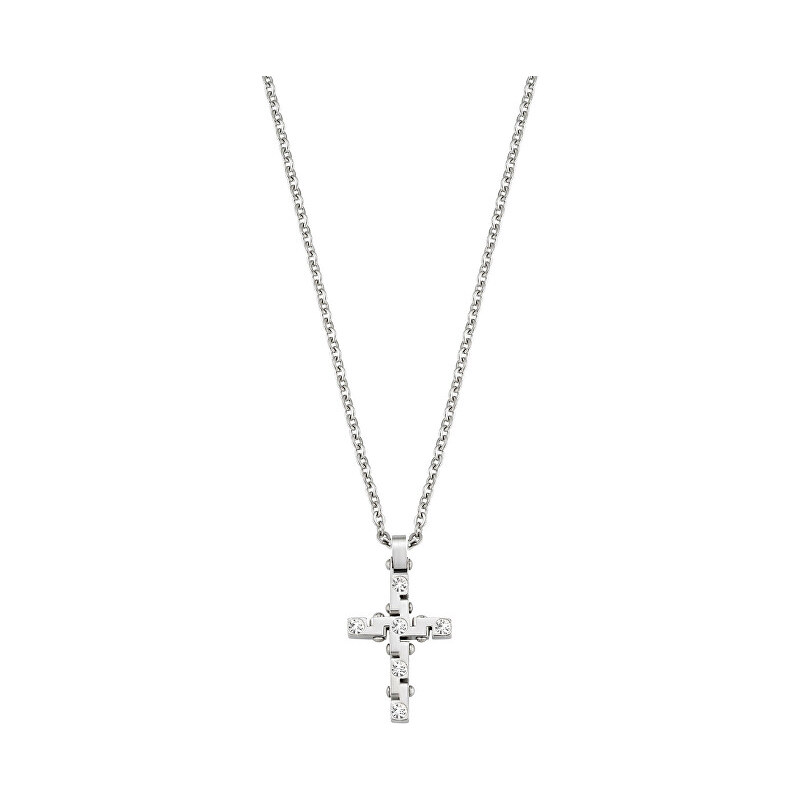 Morellato Pánský náhrdelník s křížem Motown SAEV03