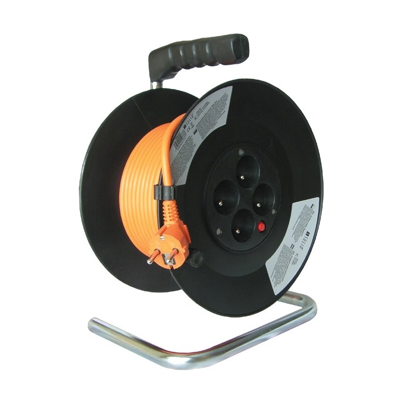 Solight Solight PB04 - Prodlužovací kabel na bubnu 50m oranžový SL0320
