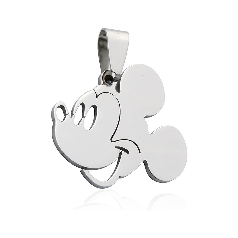 BM Jewellery Přívěsek Mickey Mouse z chirurgické oceli S485030