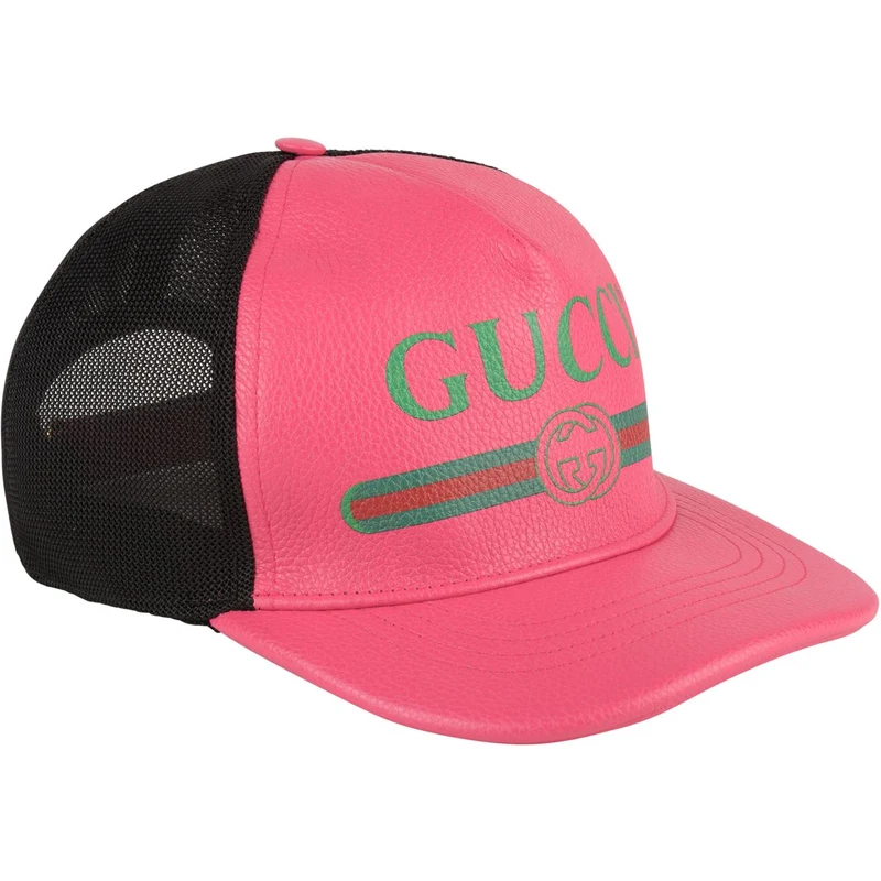 Kšiltovka Gucci Leather Fake Logo Cap - GLAMI.cz