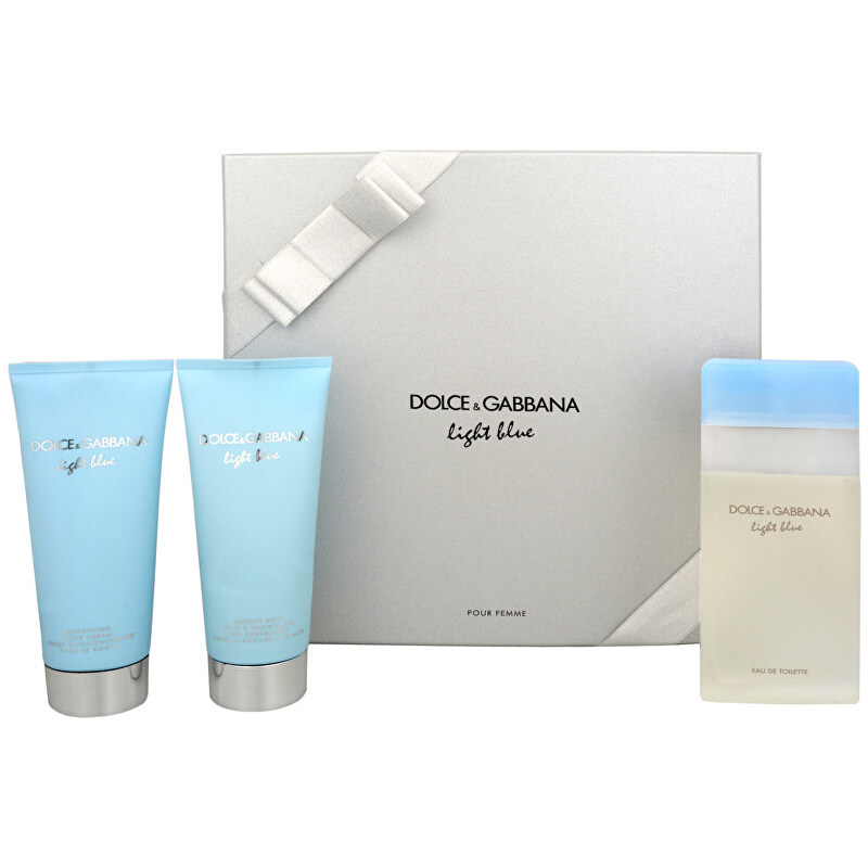 Dolce & Gabbana Light Blue - EDT 100 ml + tělový krém 100 ml + koupelový a sprchový gel 100 ml