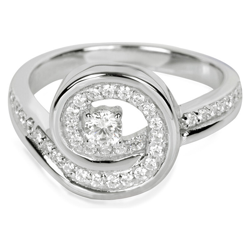 Silver Cat Stříbrný prsten s krystaly SC019