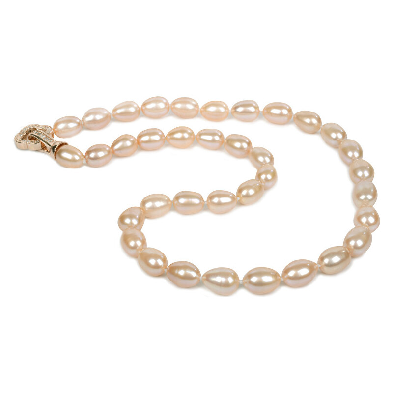 JwL Luxury Pearls Náhrdelník z růžových perel JL0055