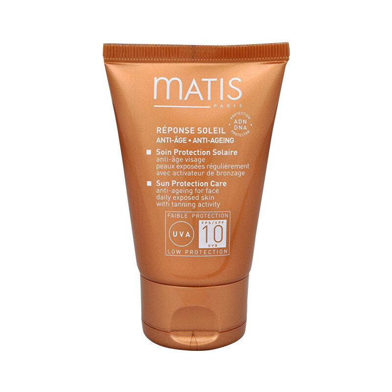 Matis Paris Protivrásková péče na opalování obličeje SPF 10 (Sun Protection Care Anti-Ageing Cream for Face) 50 ml