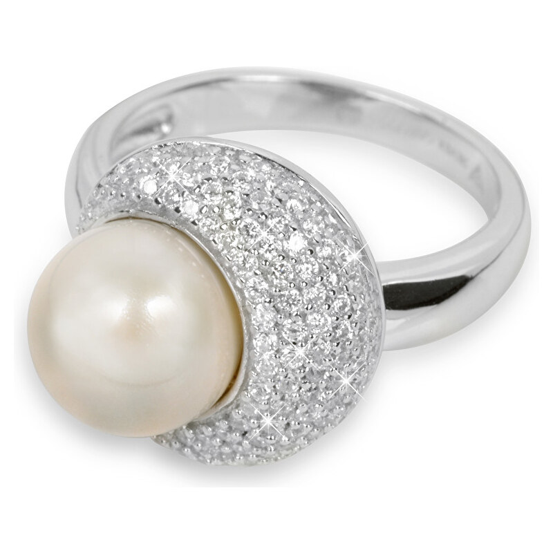Silver Cat Stříbrný prsten s perlou SC127