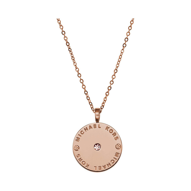 Michael Kors Jemný pozlacený náhrdelník z oceli MKJ2656791