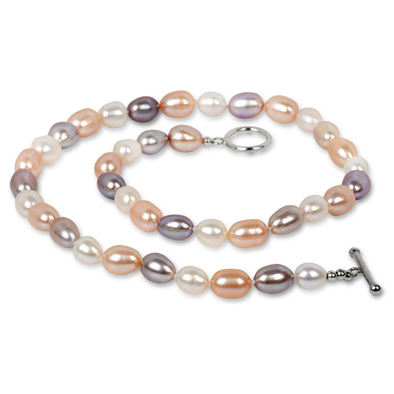 JwL Luxury Pearls Náhrdelník z pravých multibarevných perel JL0135