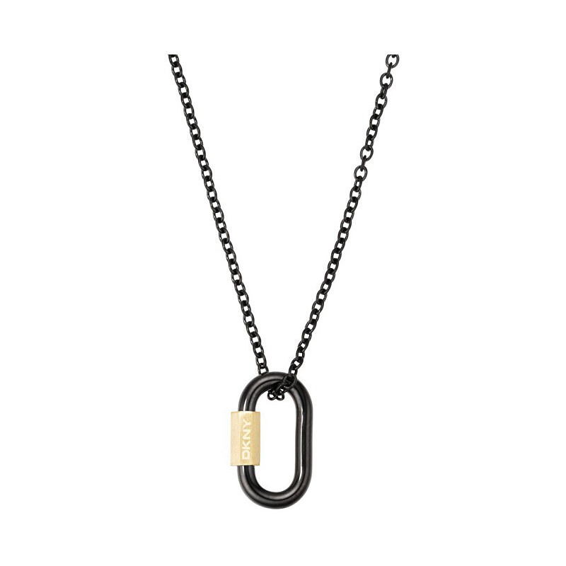 DKNY Černý náhrdelník z oceli NJ2230001