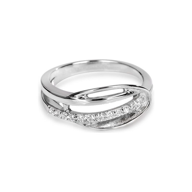 Silver Cat Stříbrný prsten s krystaly SC160