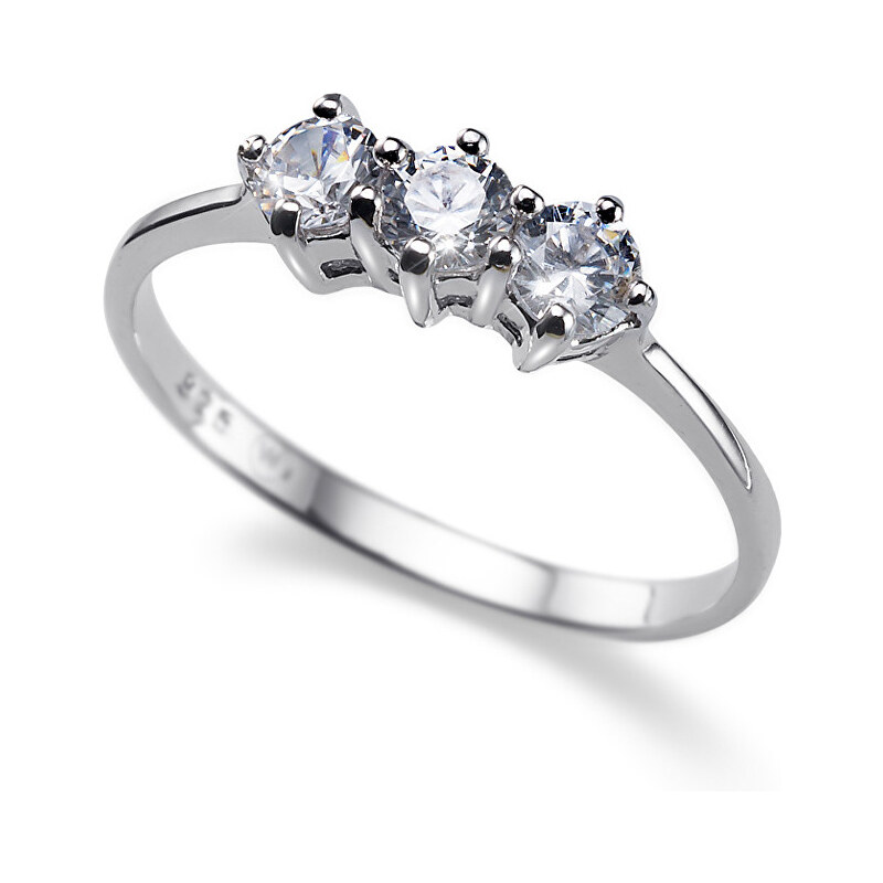 Oliver Weber Stříbrný prsten Simple Three 63216