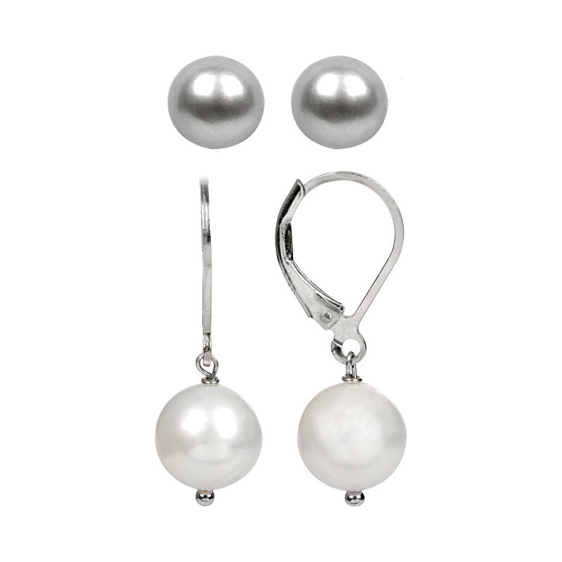 JwL Luxury Pearls Sada 2 párů náušnic z pravých perel JL0172