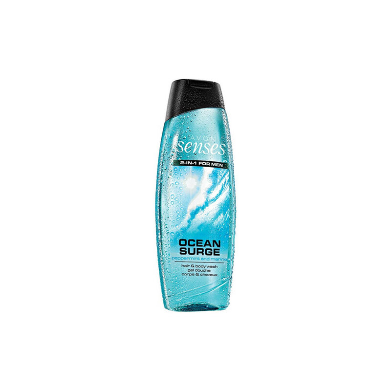 Avon Sprchový gel na tělo a vlasy pro muže Senses Ocean Surge 500 ml