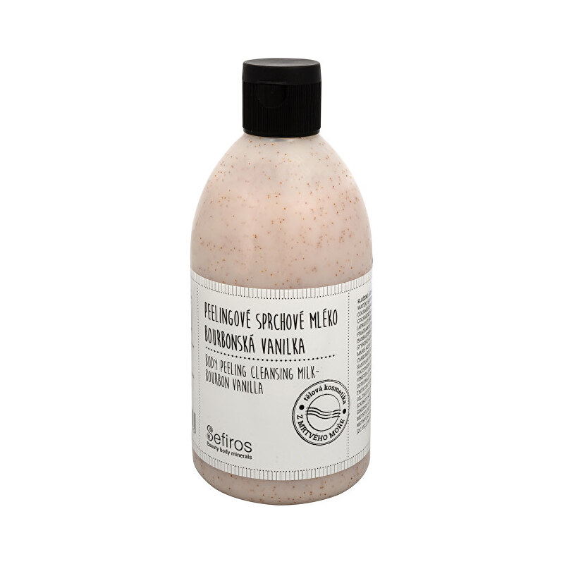 Sefiros Peelingové sprchové mléko Bourbonská vanilka (Body Peeling Cleansing Milk) 500 ml