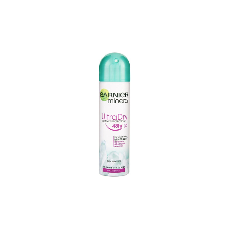 Garnier Minerální deodorant Ultra Dry 48h ve spreji pro ženy 150 ml
