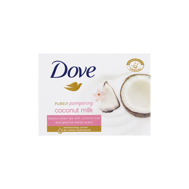Dove Krémová tableta Purely Pampering s vůní kokosového mléka a jasmínu (Beauty Cream Bar) 100 g
