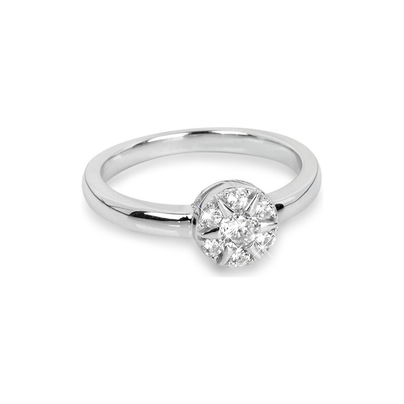 Silver Cat Stříbrný prsten Květina se zirkony SC206