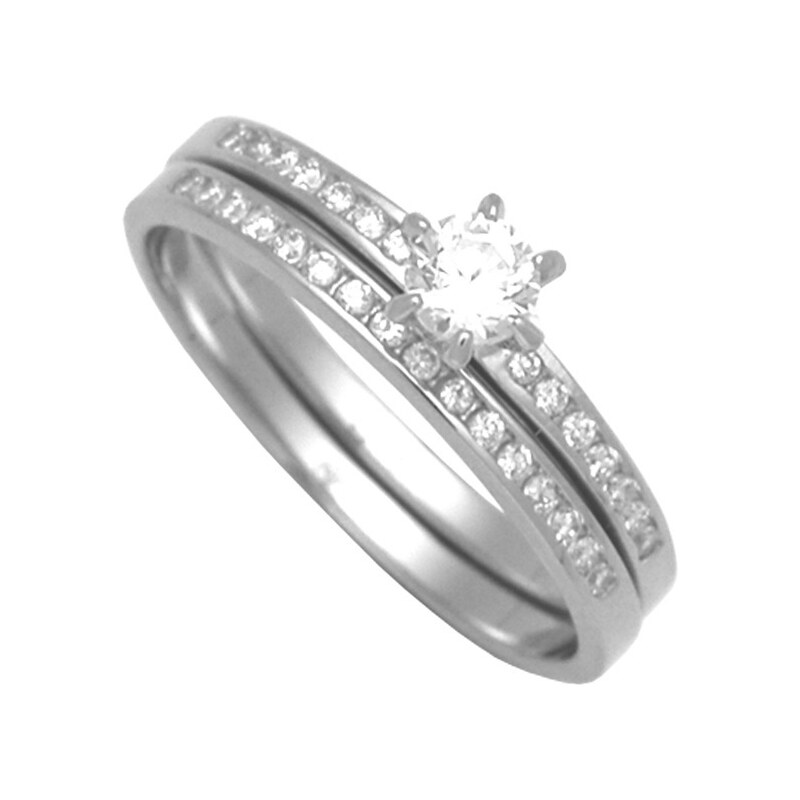 Brilio Silver Sada stříbrných prstenů 31G3038