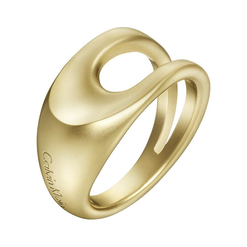 Calvin Klein Luxusní pozlacený prsten Shape KJ3YJR1101