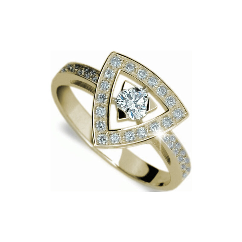 Danfil Luxusní zlatý prsten s diamanty DF1970z
