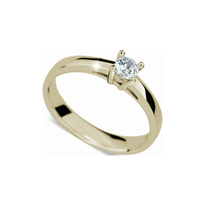 Danfil Luxusní zásnubní prsten ze žlutého zlata DF1902z