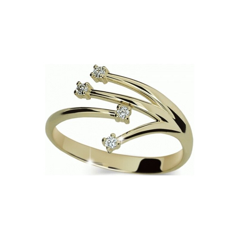 Danfil Zlatý prsten s diamanty DF2063z