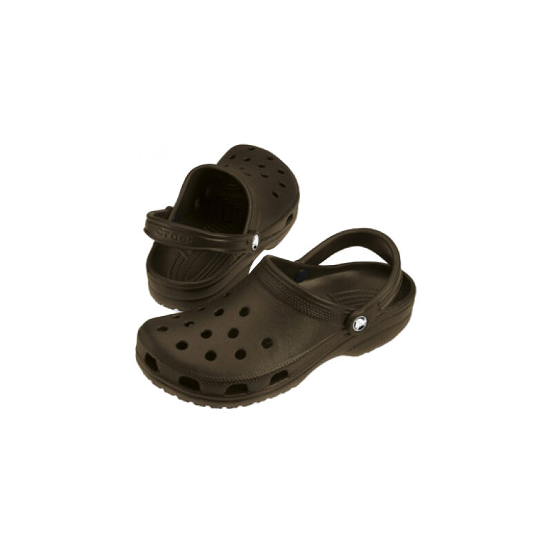 Crocs Hnědé pantofle Classic Chocolate 10001-200-M11