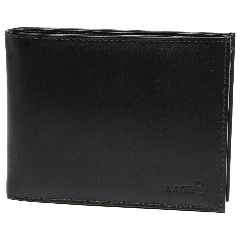 Lagen Pánská hnědá kožená peněženka Dark Brown V-3-2