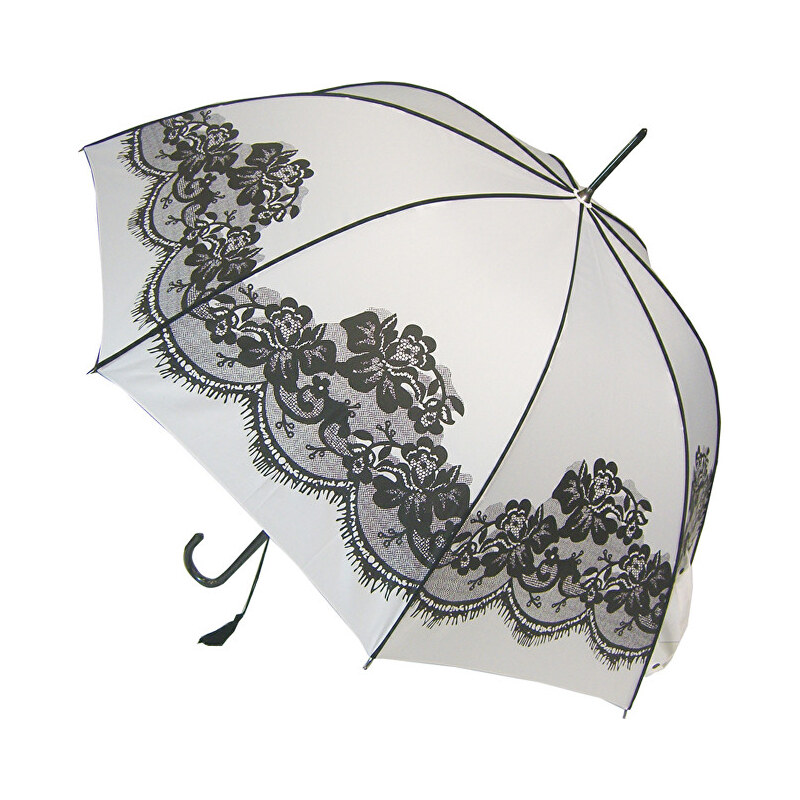 Blooming Brollies Dámský holový plně automatický deštník White Vintage BCSVWH