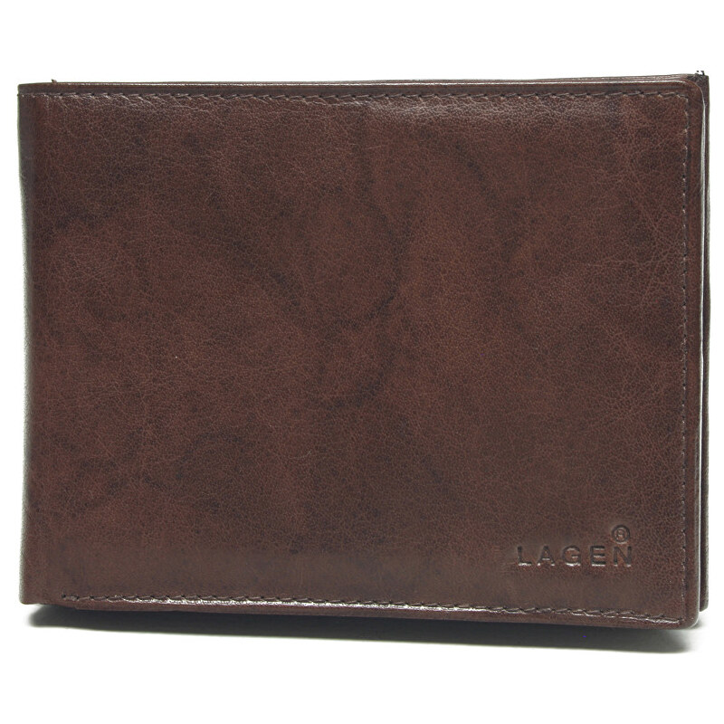Lagen Pánská kožená peněženka V-104 Brown
