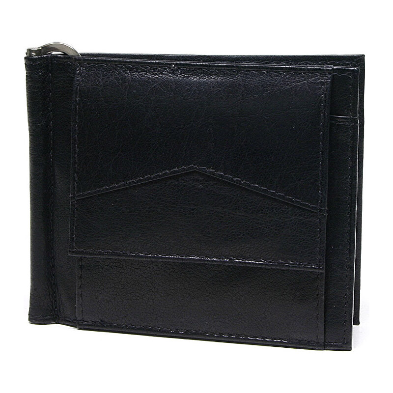 Lagen Pánská kožená peněženka - dolarovka W-2018 Black