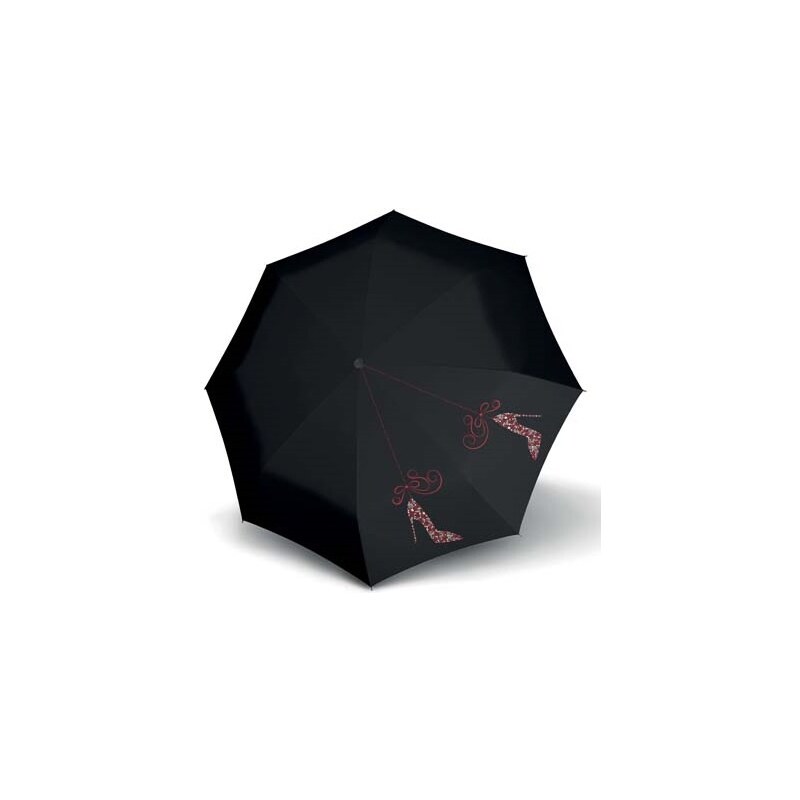 Doppler Dámský skládací plně automatický deštník Fiber Magic Shoemania 746165SM