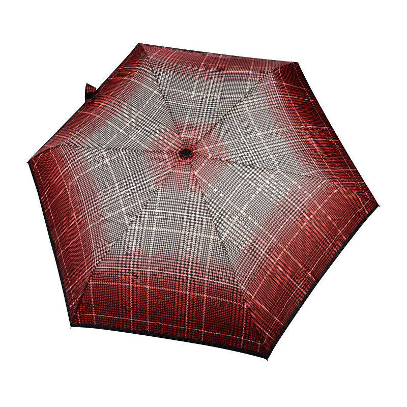 Doppler Dámský skládací mechanický deštník Fiber Havanna Milito červený 722365ML01