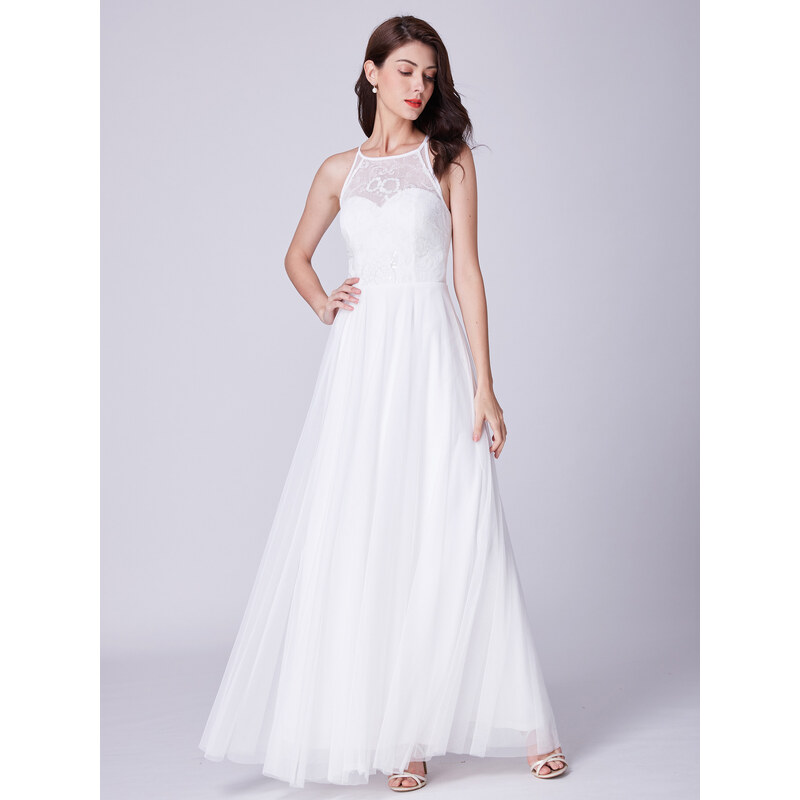 Ever Pretty úchvatné bílé šaty 7514