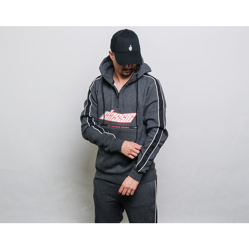 Mikina Cayler & Sons CSBL Shifter Hoody Charcoal/Lazerred