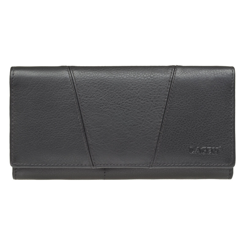 Lagen Dámská kožená peněženka PWL-388/L BLK