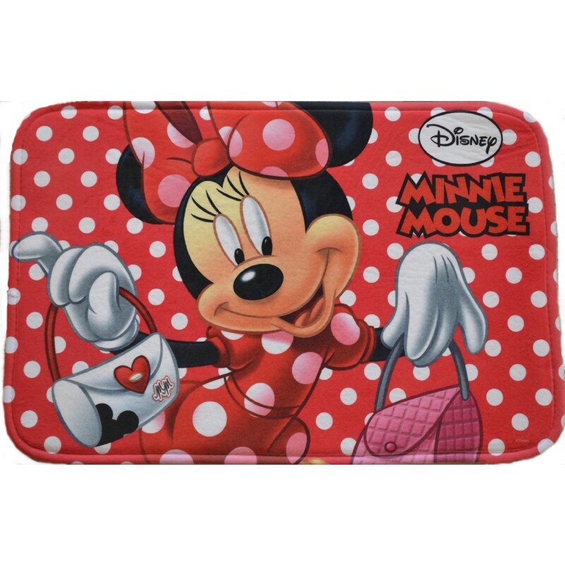 Dětský kusový koberec Minnie Mouse Myška 40x60cm červený - GLAMI.cz